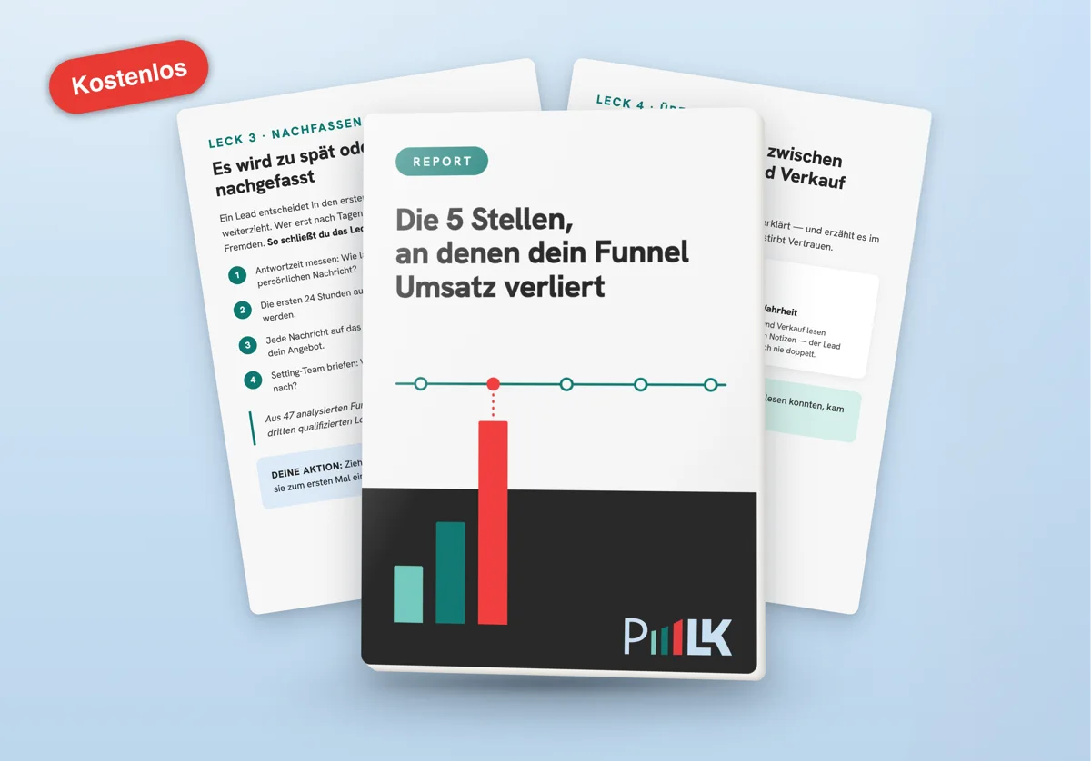 Kostenfreier Report: Die 5 Stellen, an denen dein Funnel Umsatz verliert
